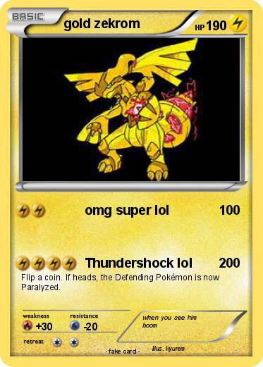 Pokemon gold zekrom