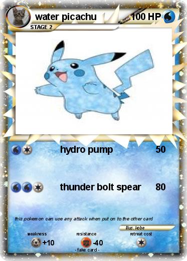 Pokemon water picachu