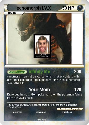 Pokemon xenomorph LV.X