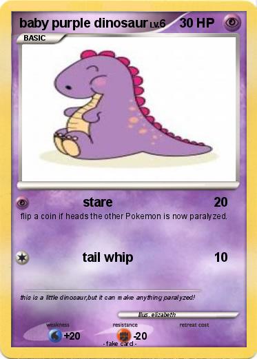 Pokemon baby purple dinosaur