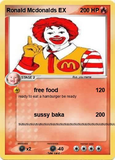 Pokemon Ronald Mcdonalds EX