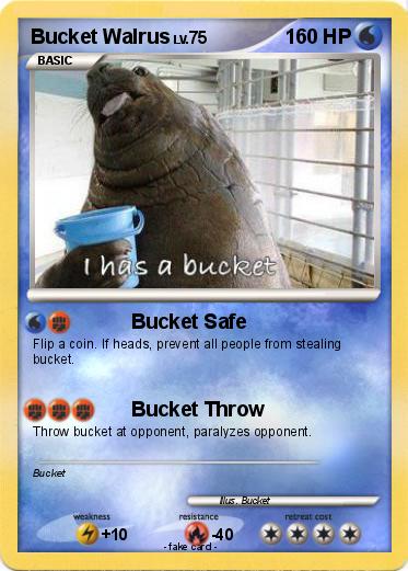Pokemon Bucket Walrus