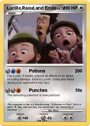 Pokemon Lucille,Raoul,and Emile