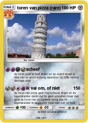 Pokemon toren van pizza (rare)