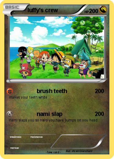 Pokemon luffy's crew