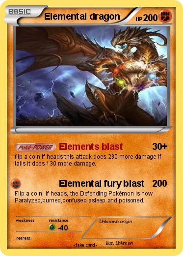 Pokemon Elemental dragon