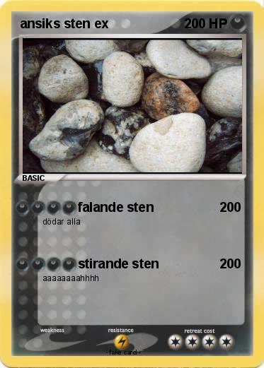 Pokemon ansiks sten ex