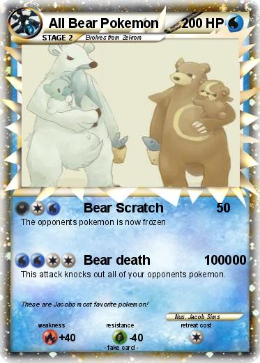 Pokemon All Bear Pokemon
