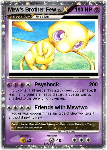Pokemon Mew's Brother Few