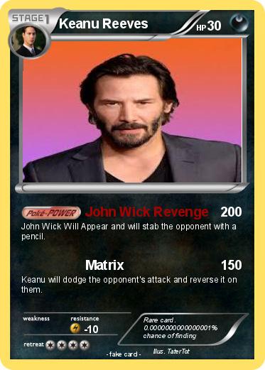 Pokemon Keanu Reeves