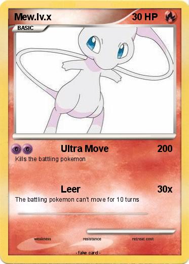 Pokemon Mew.lv.x