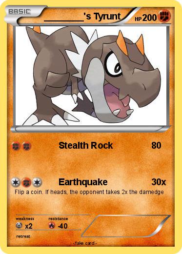 Pokemon ________'s Tyrunt