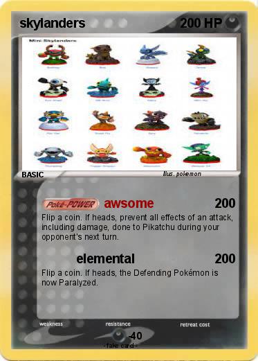 Pokemon skylanders