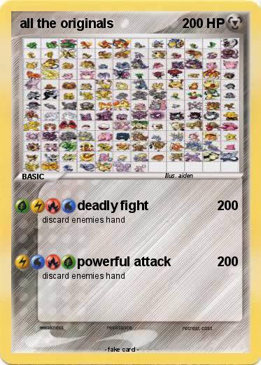 Pokemon all the originals