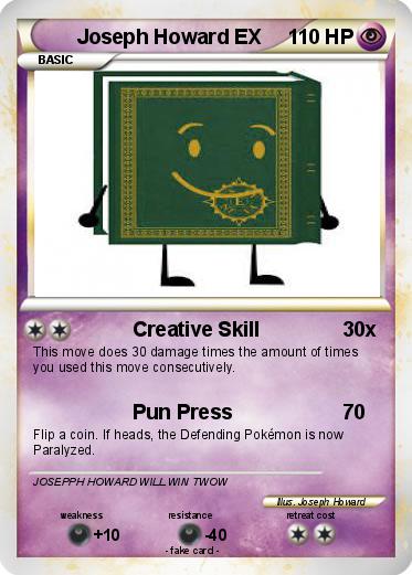 Pokemon Joseph Howard EX