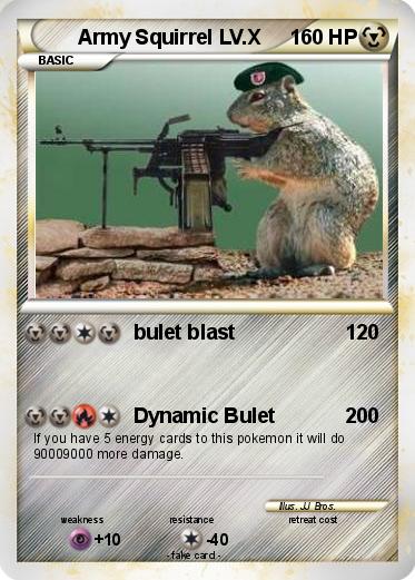 Pokemon Army Squirrel LV.X