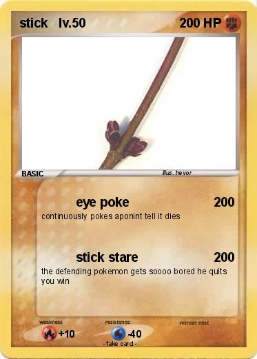 Pokemon stick   lv.50
