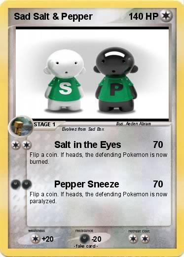 Pokemon Sad Salt & Pepper
