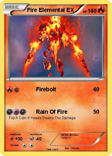 Pokemon Fire Elemental EX