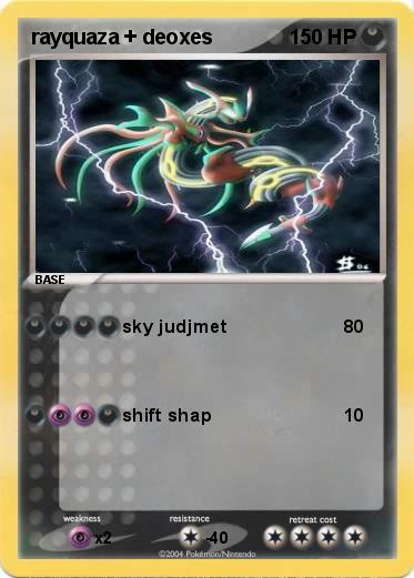 Pokemon rayquaza + deoxes