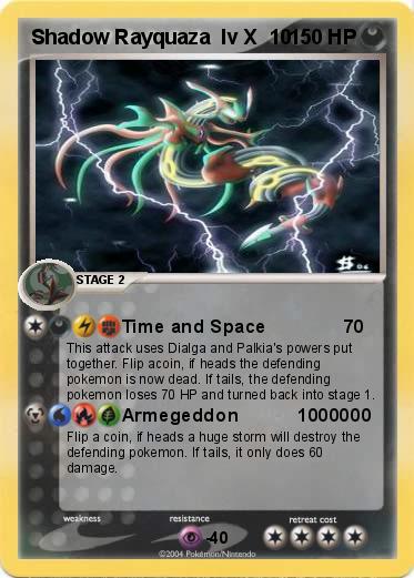 Pokemon Shadow Rayquaza  lv X  10