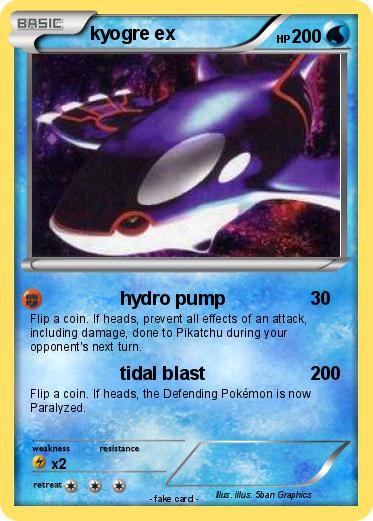 Pokemon kyogre ex