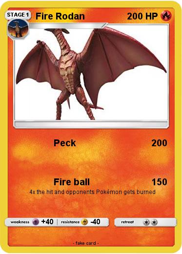 Pokemon Fire Rodan