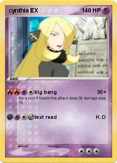 Pokemon cynthia EX