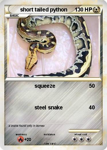 Pokemon short tailed python