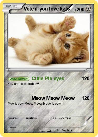 Pokemon Vote if you love kats