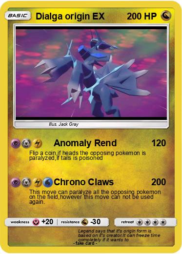 Pokemon Dialga origin EX