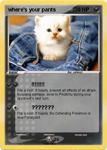 Pokemon where's your pants