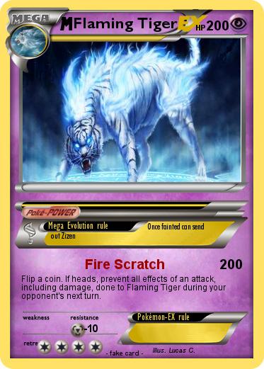 Pokemon Flaming Tiger