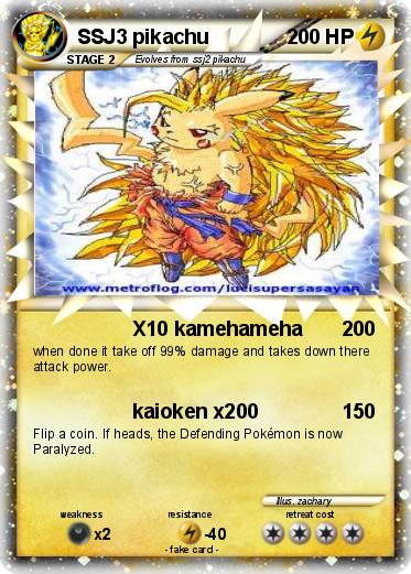 Pokemon SSJ3 pikachu