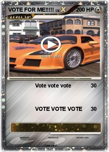Pokemon VOTE FOR ME!!!!!