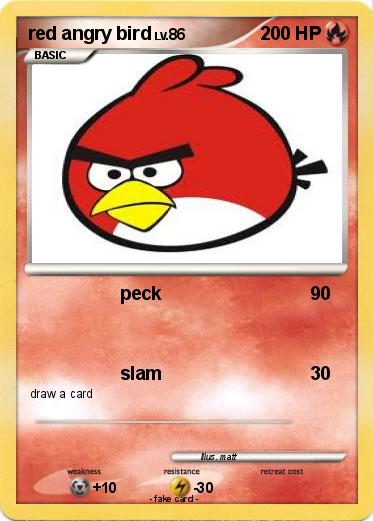 Pokemon red angry bird