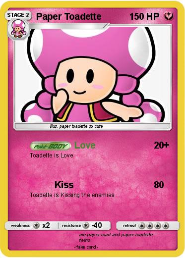 Pokemon Paper Toadette