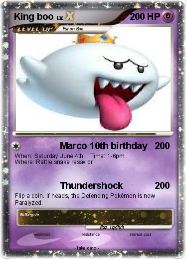 Pokemon King boo