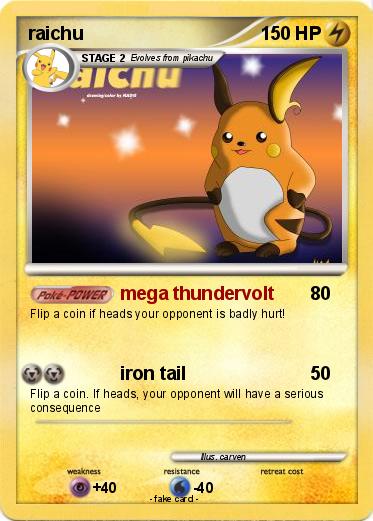 Pokemon raichu