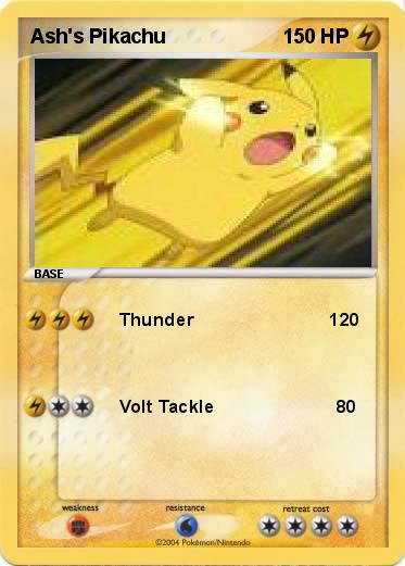 Pokemon Ash's Pikachu
