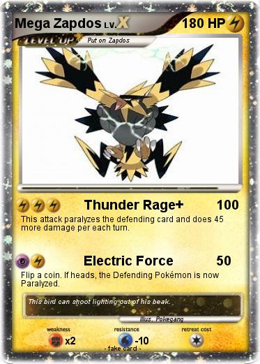 Pokemon Mega Zapdos