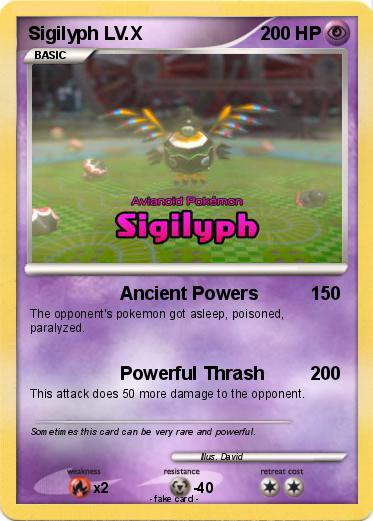 Pokemon Sigilyph LV.X