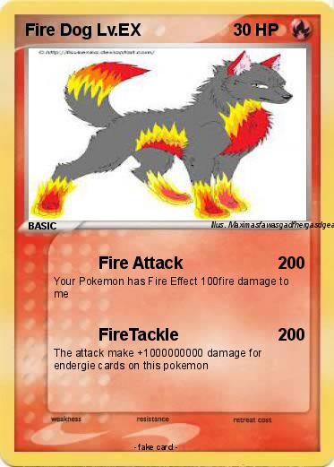 Pokemon Fire Dog Lv.EX