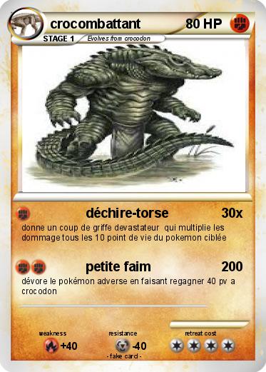 Pokemon crocombattant