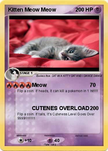 Pokemon Kitten Meow Meow