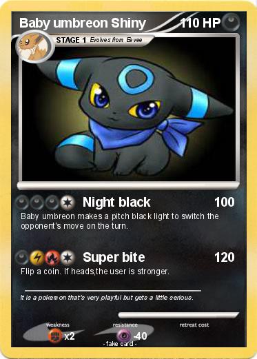 Pokemon Baby umbreon Shiny