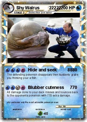 Pokemon Shy Walrus        22222
