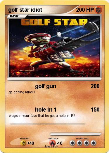 Pokemon golf star idiot