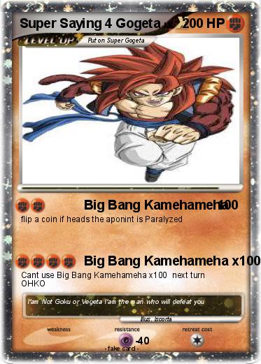 Pokemon Super Saying 4 Gogeta