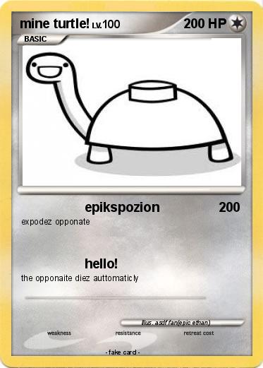 Pokemon mine turtle!